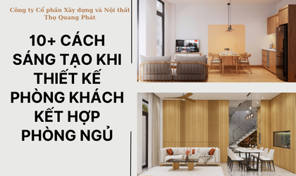 Sang tao khi thiet ke phong khach ket hop phong ngu